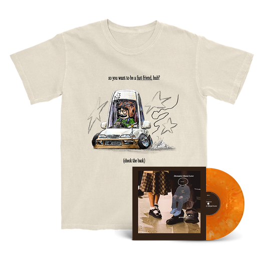 Grentperez x Fast Friends Racing Tee & Demo(s) About Love Vinyl Bundle